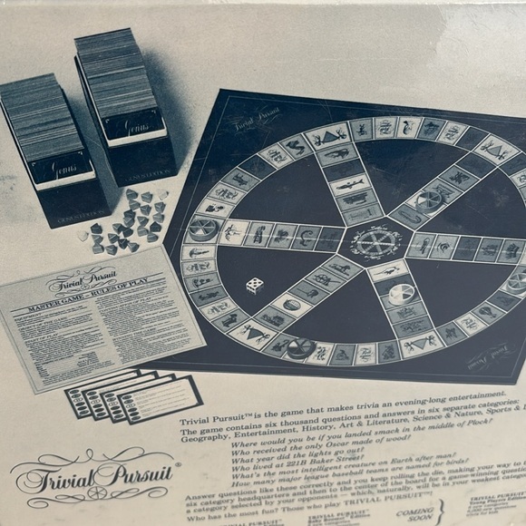 TRIVIA PURSUIT MASTER GAME No. 7 GENUS EDITION - Brand New / Sealed! 1981 - Picture 7 of 13